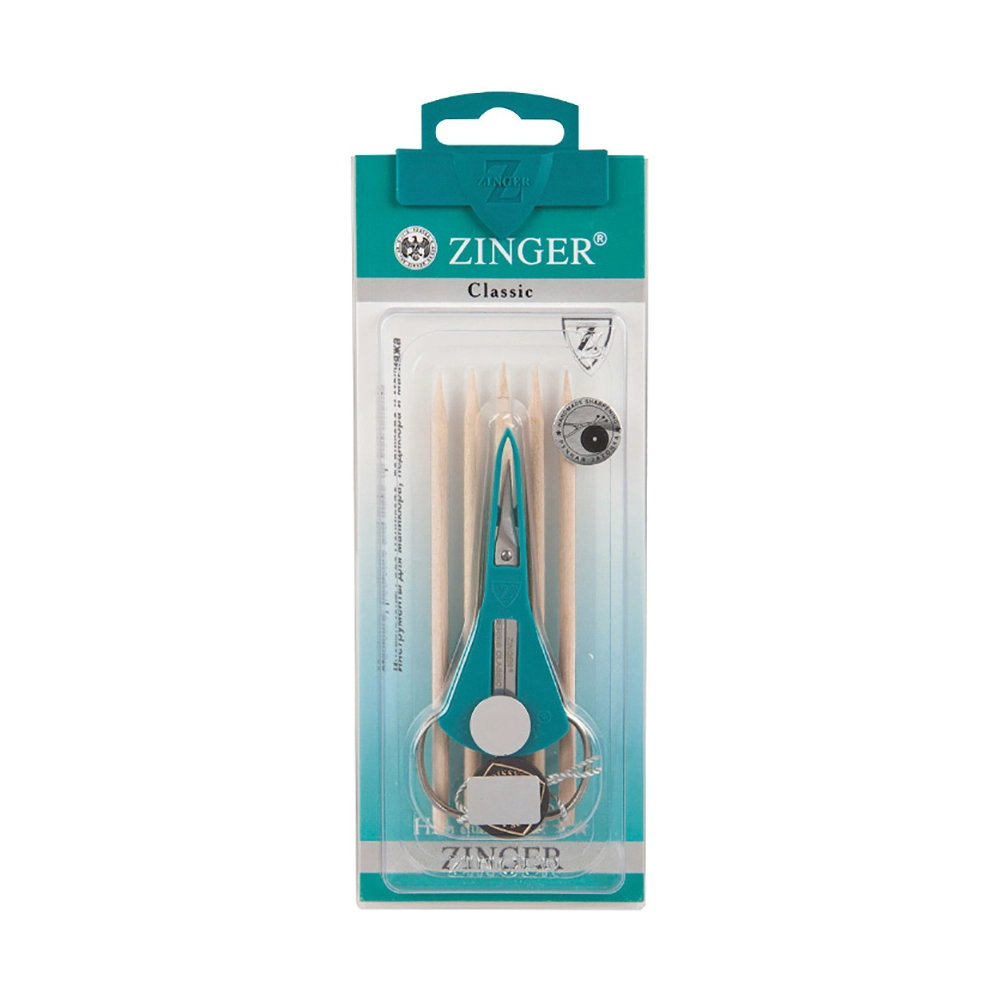 Набор для маникюра (ножницы для кутикулы и 5 палочек) Zinger zo-Sis-06-1 D