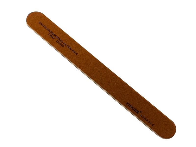 Пилка для натуральных ногтей, рыжая (150/220гр), Zinger zo-101-6-COL