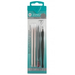 Набор для маникюра (триммер; пушер; палочки) Zinger zo-Sis-127-Black