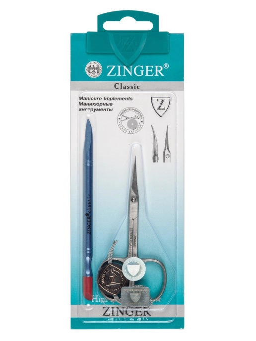 Маникюрный набор (маникюрные ножницы, маникюрная палочка) Zinger zo-Sis-17-D