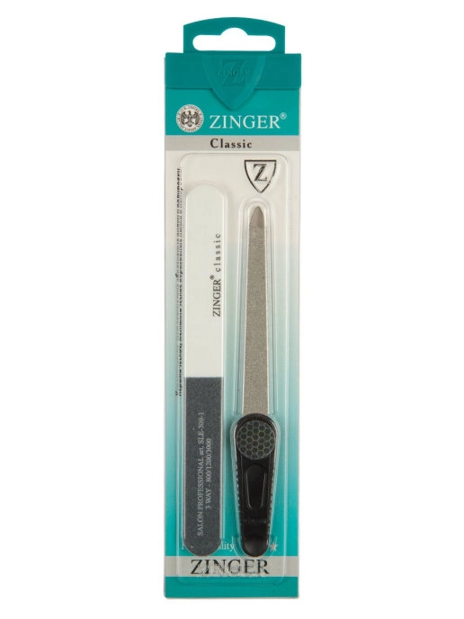Маникюрный комплект (пилка металлическая и полировка) Zinger zo-Sis-02