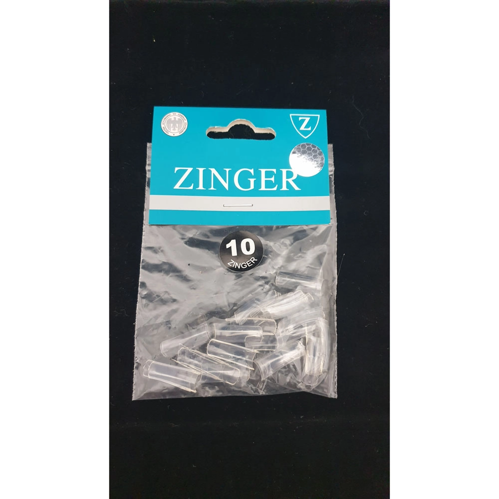 Типсы зауженные, узкая лунка, прозрачные №10 (50шт) Zinger zo-ST-10 Clear