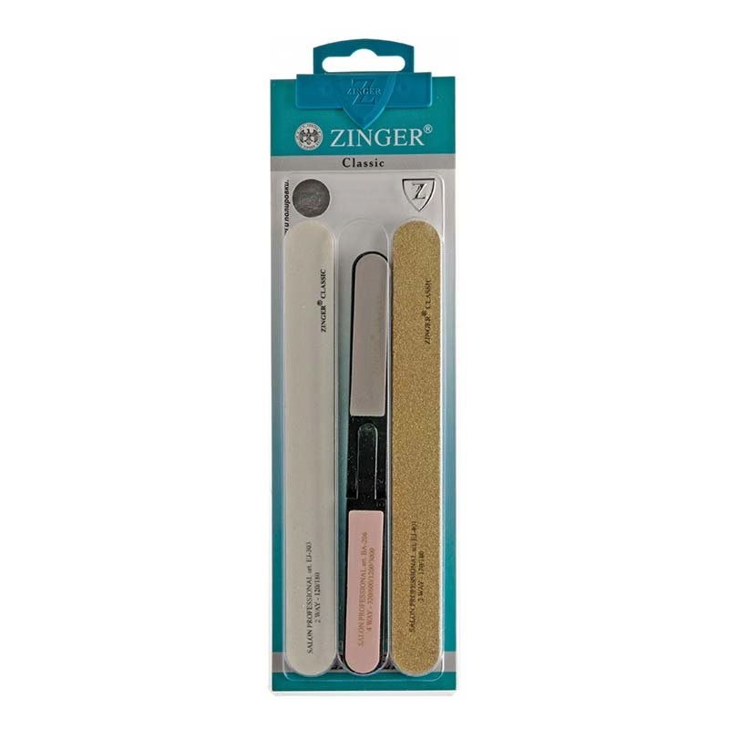 Маникюрный комплект (2 пилки мягкие, полировка 4-хсторонняя) Zinger zo-Sis-20