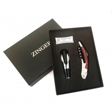 Набор для вина (штопор и нож сомелье, пробка-лейка) Zinger zo-Wine-set-0215
